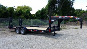 20' Gooseneck, 6'10" w 5' ramps 9935lb. payload